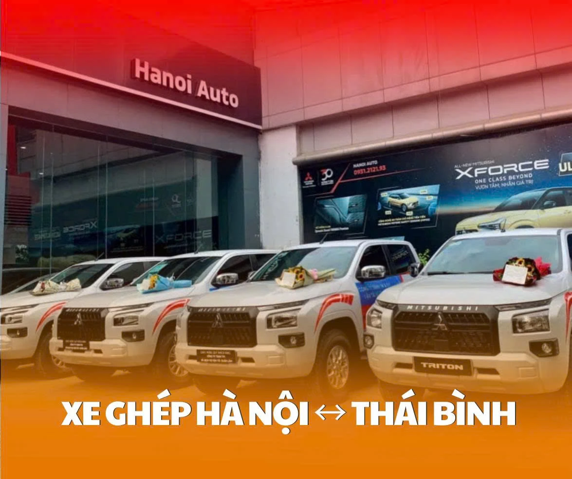 Xe ghép Hà Nội ↔ Thái Bình